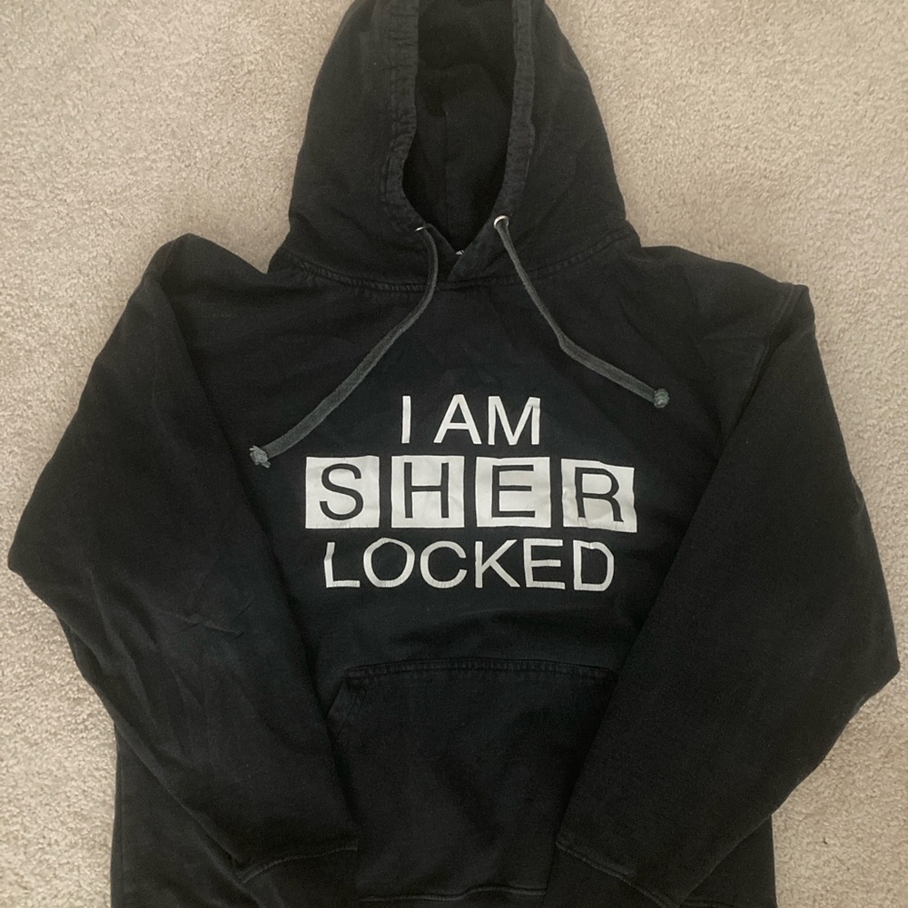 Black Graphic Hoodie